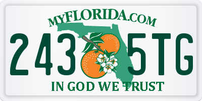 FL license plate 2435TG