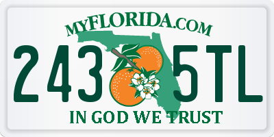 FL license plate 2435TL