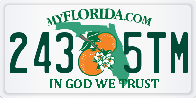 FL license plate 2435TM