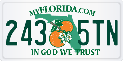 FL license plate 2435TN