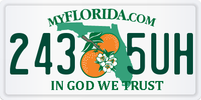FL license plate 2435UH