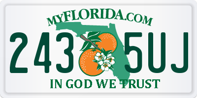 FL license plate 2435UJ