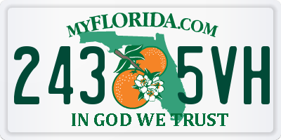 FL license plate 2435VH