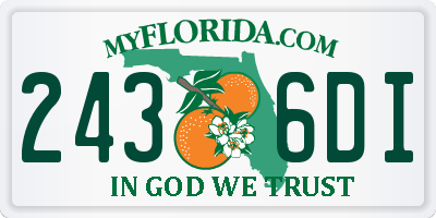 FL license plate 2436DI