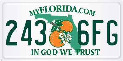 FL license plate 2436FG