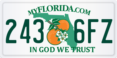 FL license plate 2436FZ