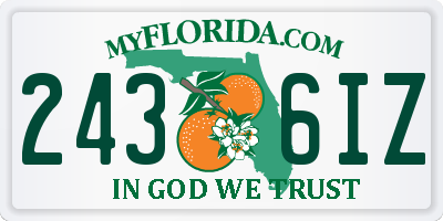 FL license plate 2436IZ
