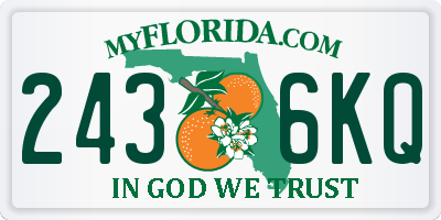 FL license plate 2436KQ