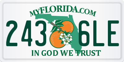 FL license plate 2436LE