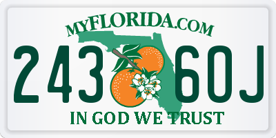 FL license plate 2436OJ