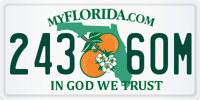 FL license plate 2436OM