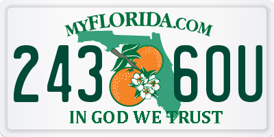 FL license plate 2436OU