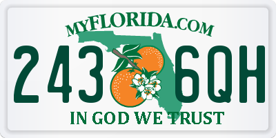 FL license plate 2436QH