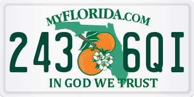 FL license plate 2436QI