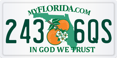 FL license plate 2436QS
