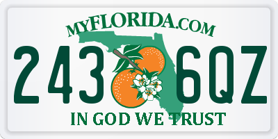 FL license plate 2436QZ