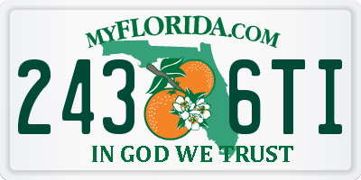 FL license plate 2436TI