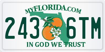 FL license plate 2436TM