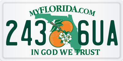 FL license plate 2436UA