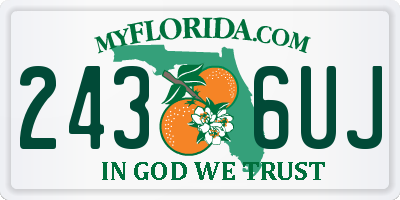 FL license plate 2436UJ