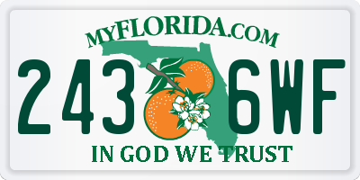FL license plate 2436WF