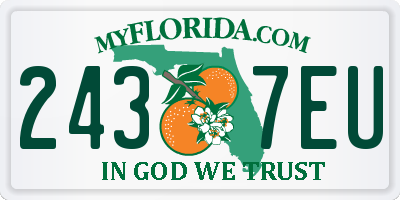 FL license plate 2437EU
