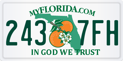 FL license plate 2437FH