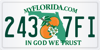 FL license plate 2437FI