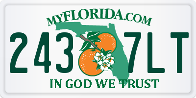 FL license plate 2437LT