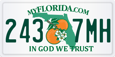 FL license plate 2437MH
