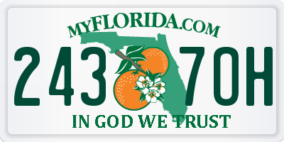 FL license plate 2437OH