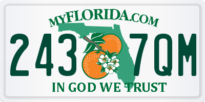 FL license plate 2437QM