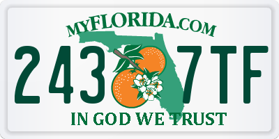 FL license plate 2437TF