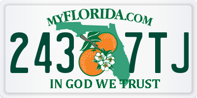 FL license plate 2437TJ