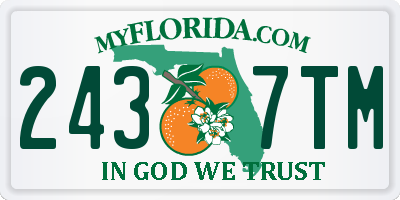 FL license plate 2437TM
