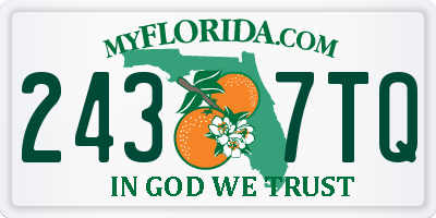FL license plate 2437TQ