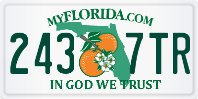 FL license plate 2437TR