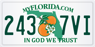 FL license plate 2437VI