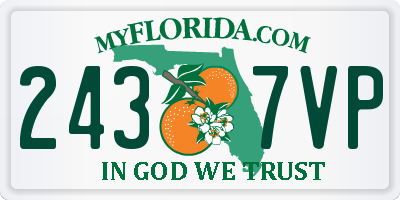 FL license plate 2437VP