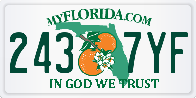 FL license plate 2437YF