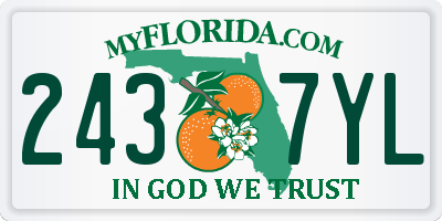 FL license plate 2437YL
