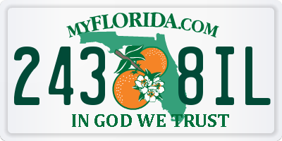 FL license plate 2438IL