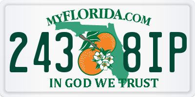 FL license plate 2438IP