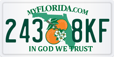 FL license plate 2438KF