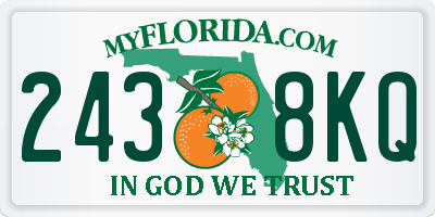 FL license plate 2438KQ