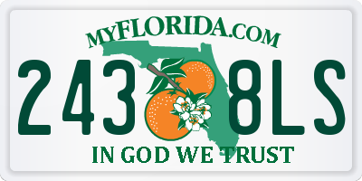 FL license plate 2438LS