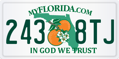 FL license plate 2438TJ