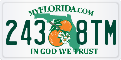 FL license plate 2438TM