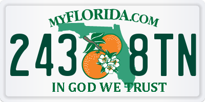 FL license plate 2438TN