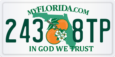 FL license plate 2438TP